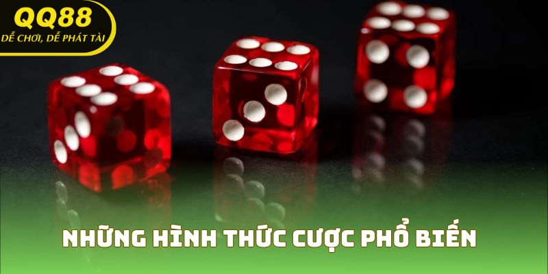Những hình thức cược phổ biến trong tài xỉu